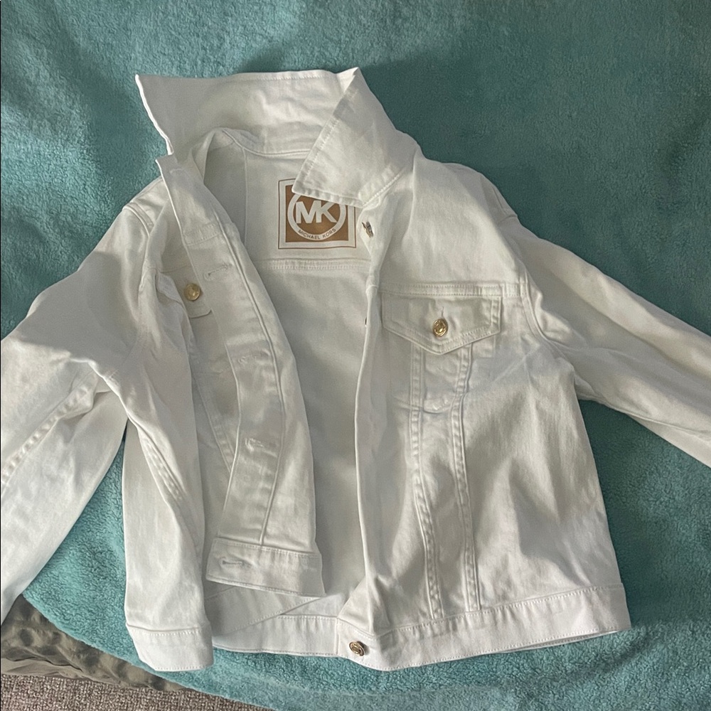 Michael Kors White Jean Jacket